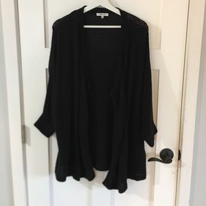 Madewell oversized black sweater cardigan